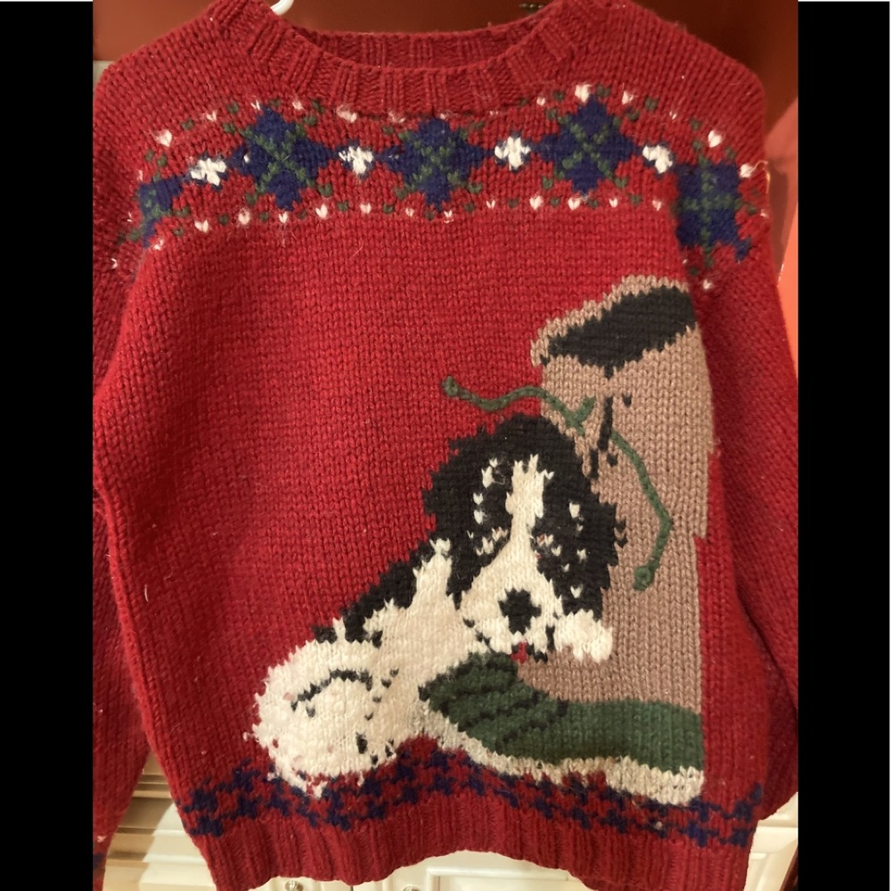 *SOLD*Hand knit wool sweater